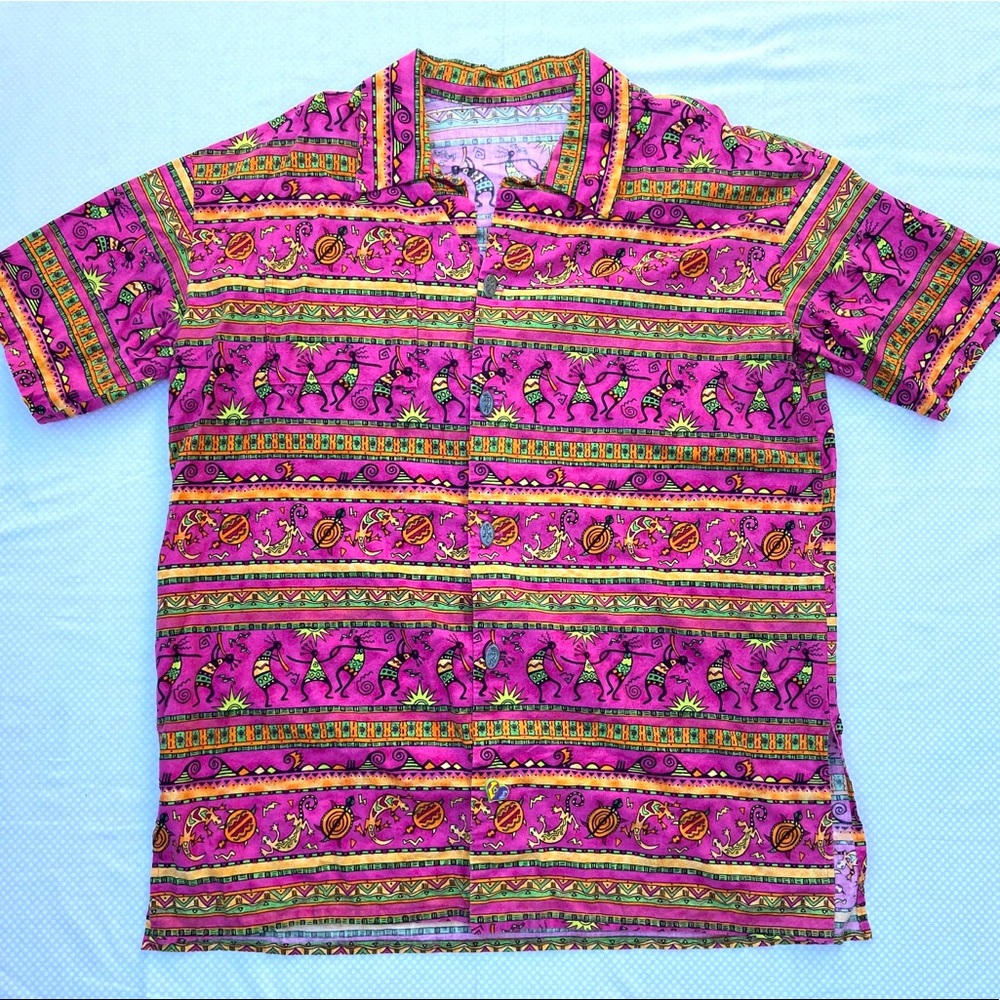 Tribal love button down